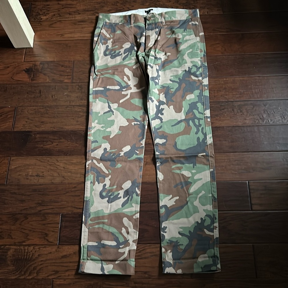 J Crew camouflage men’s chinos